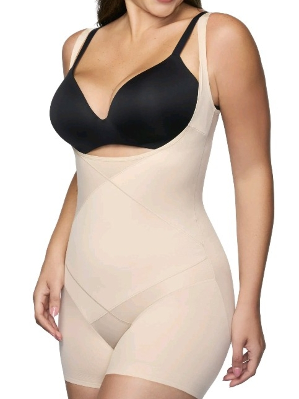 Cupid Women's Tummy Tuck Extra Firm Control Shapewear Open-Bust Boy Short